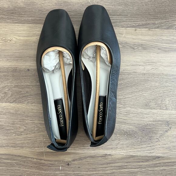 Franco Sarto Vana Ballet Flat in Black Leather Size 8 - Picture 3 of 8